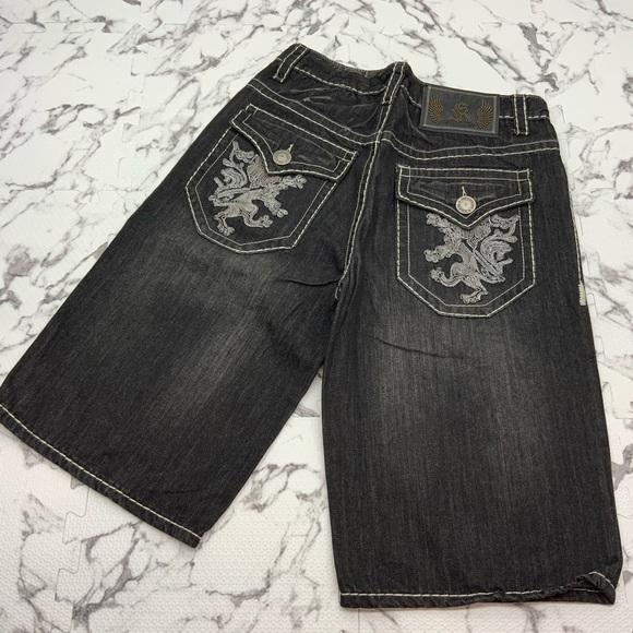 Kanji Denim Shorts